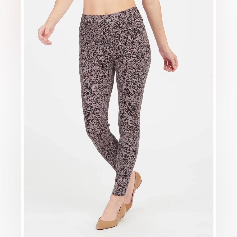 Spanx | EUC small jean-ish ankle leggings desert dot print‎